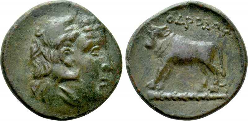 THRACE. In the name of the Odrysians(?). Ae (Circa 340 BC) 

Obv: Head of Hera...