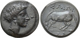 THESSALY. Larissa. Ae Dichalkon (Circa 370-360 BC)
