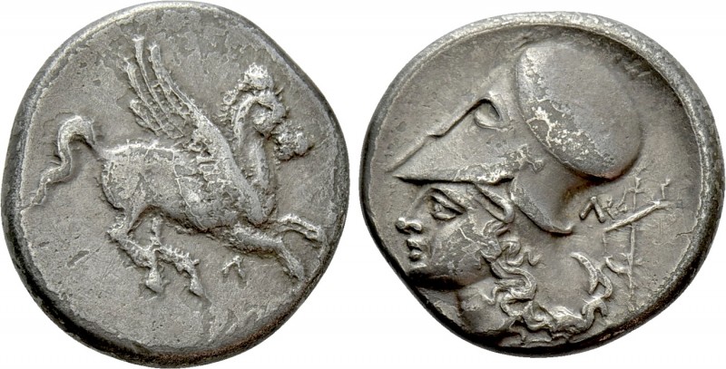 AKARNANIA. Leukas. Stater (Circa 320-280 BC)

Obv: Pegasos flying right; Λ bel...