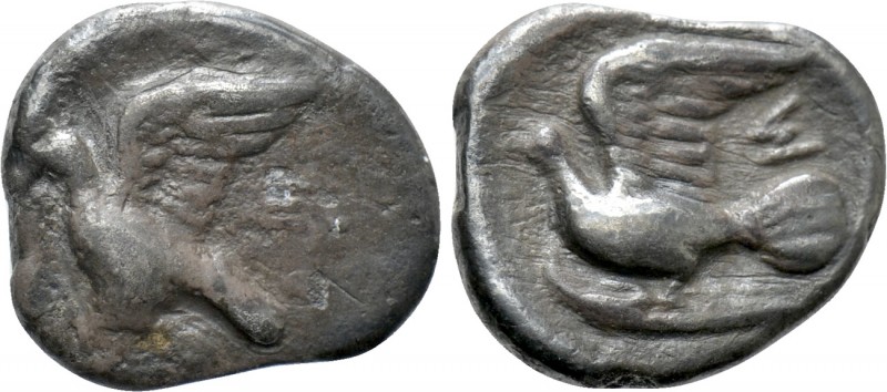 SIKYONIA. Sikyon. Obol (Circa 370-330 BC)

Obv: Dove alighting left. Rev: Dove...