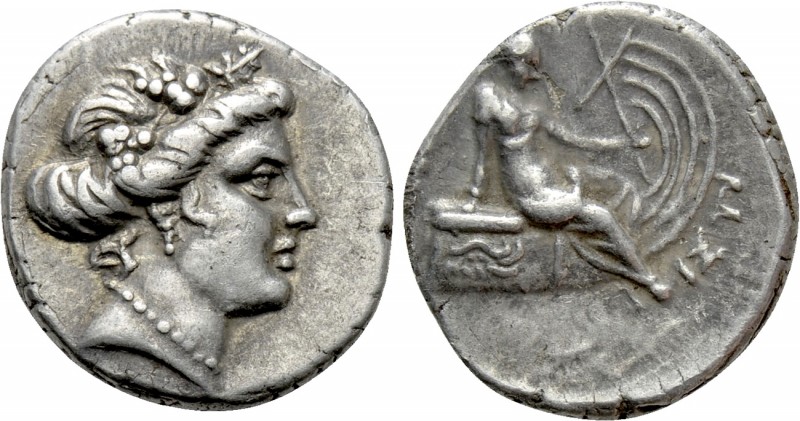 EUBOIA. Histiaia. Tetrobol (3rd-2nd centuries BC)

Obv: Wreathed head of the N...