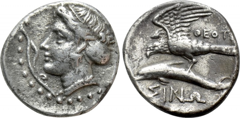 PAPHLAGONIA. Sinope. Drachm (Circa 330-300 BC). Theot-, magistrate

Obv: Head ...