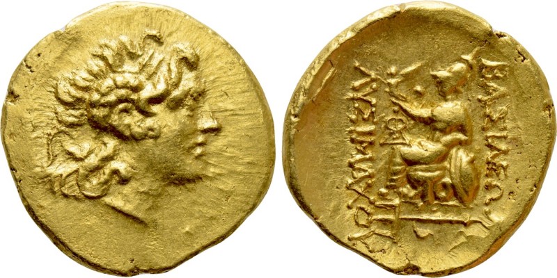 KINGS OF PONTOS. Mithradates VI Eupator (Circa 120-63 BC). GOLD Stater. First Mi...