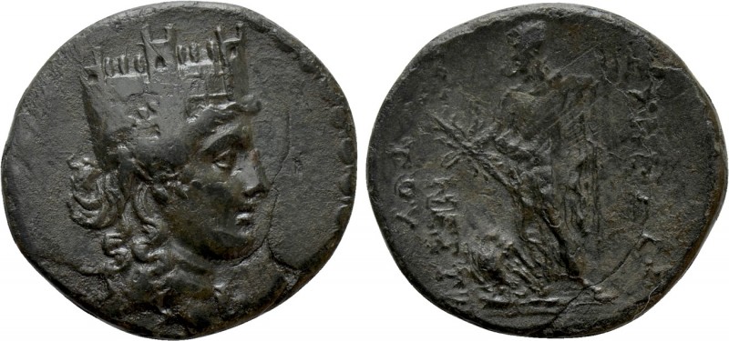 PHRYGIA. Synnada. Ae (2nd-1st centuries BC). Menestratos, magistrate

Obv: Tur...