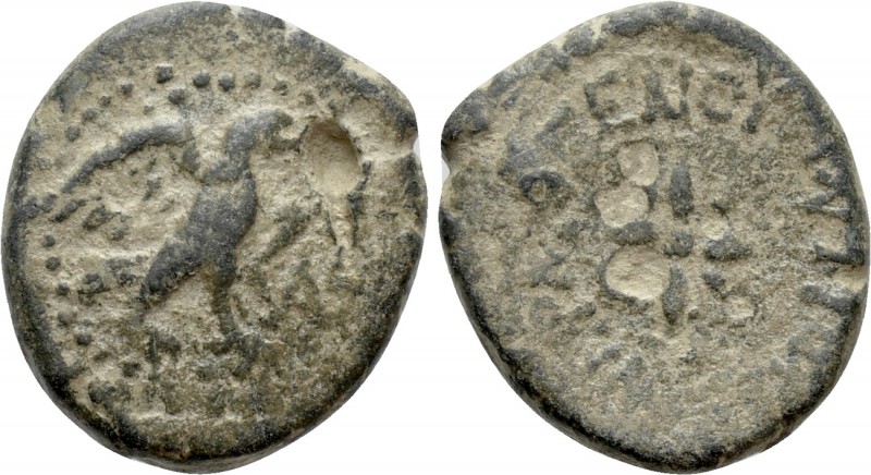 PISIDIA. Antioch. Ae (1st century BC). Uncertain magistrate

Obv: Eagle standi...