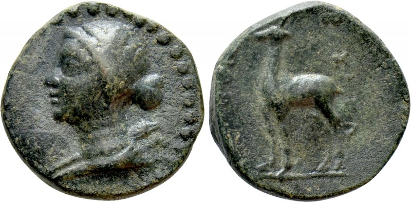 KINGS OF CAPPADOCIA. Ariarathes X Eusebes Philadelphos (42-36 BC). Ae. Eusebeia ...