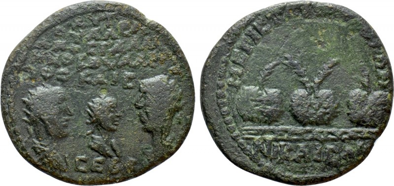 BITHYNIA. Nicaea. Valerian I with Gallienus and Valerian II (251-260). Ae

Obv...