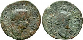 IONIA. Lebedus. Vespasian (69-79). Ae. Aigaianos, magistrate