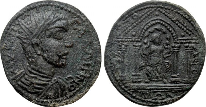 LYDIA. Tripolis. Gallienus (253-268). Ae

Obv: AV K Π ΓAΛΛIHNOC. Radiate, drap...