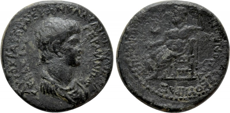 PHRYGIA. Acmonea. Nero (54-68). L. Servenius Capito & Julia Severa, magistrates...