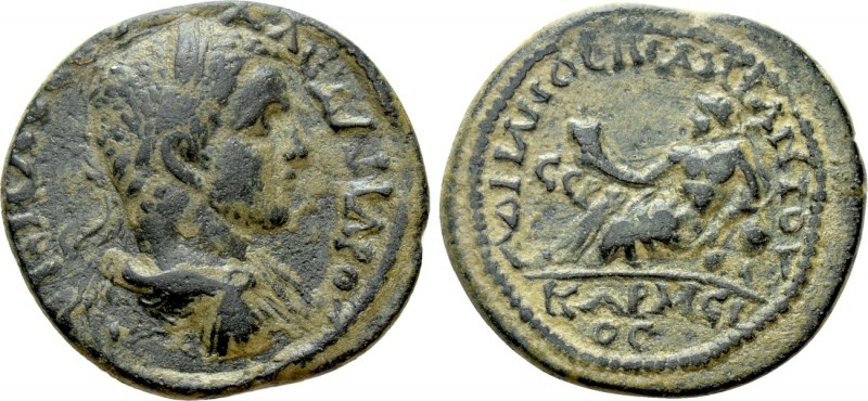 PHRYGIA. Hadrianopolis-Sebaste. Severus Alexander (222-235). Ae. Amiantos, magis...