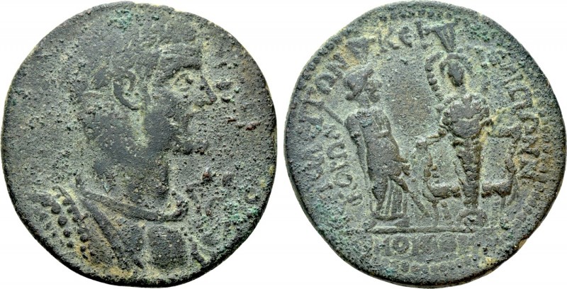 PHRYGIA. Hierapolis. Valerian I (253-260). Ae. Homonoia issue with Ephesus

Ob...