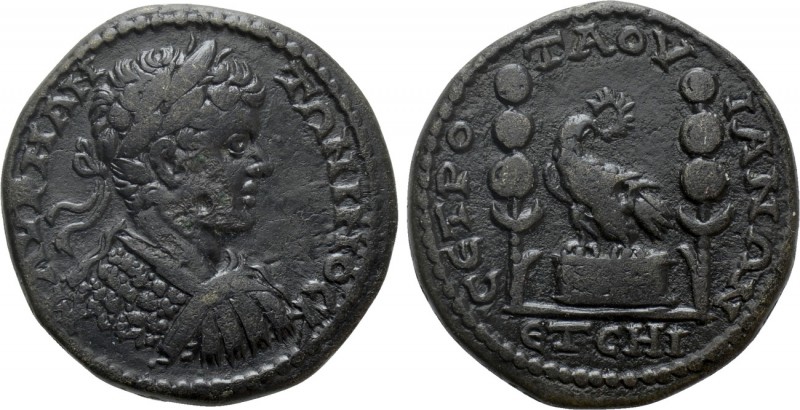 GALATIA. Tavium. Caracalla (198-217). Ae. Dated CY 218 (193/4)

Obv: M AVPH AN...