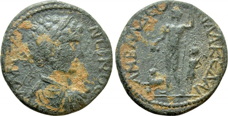 PISIDIA. Amblada. Caracalla (198-217). Ae

Obv: M AY ANTΩNЄINOC. Laureate, dra...