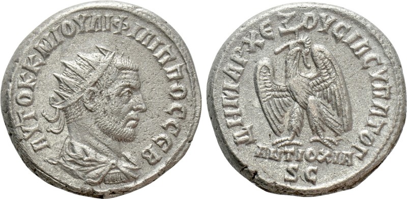 SELEUCIS & PIERIA. Antioch. Philip I the Arab (244-249). Tetradrachm

Obv: AYT...