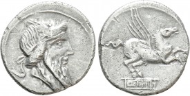 Q. TITIUS. Denarius (90 BC). Rome