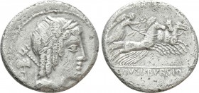 L. JULIUS BURSIO. Denarius (85 BC). Rome