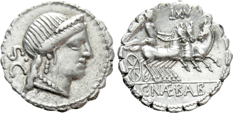 C. NAEVIUS BALBUS. Serrate Denarius (79 BC). Rome

Obv: Diademed head of Venus...