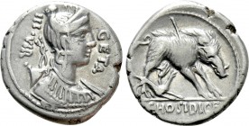 C. HOSIDIUS C.F. GETA. Denarius (64 BC). Rome