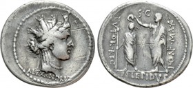 M. AEMILIUS LEPIDUS. Denarius (61 BC). Rome