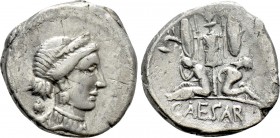 JULIUS CAESAR. Denarius (46-45 BC). Military mint traveling with Caesar in Spain