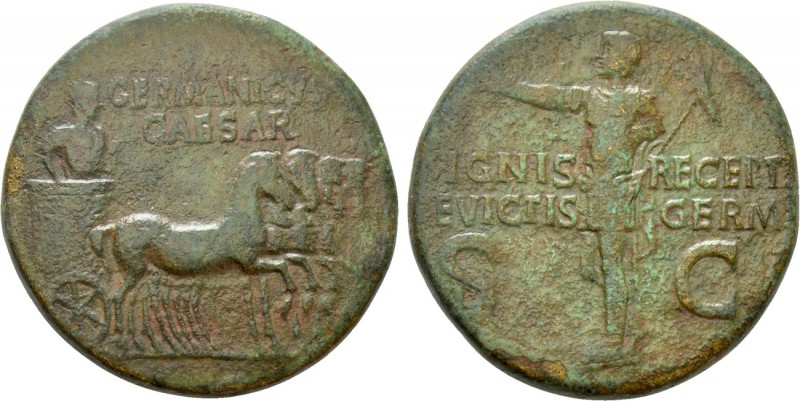 GERMANICUS (Died 19). Dupondius. Rome. Struck under Caligula

Obv: GERMANICVS ...