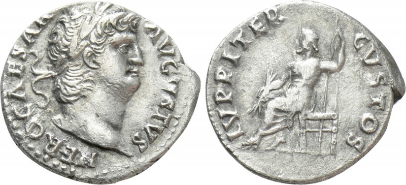 NERO (54-68). Denarius. Rome

Obv: NERO CAESAR AVGVSTVS. Laureate head right. ...