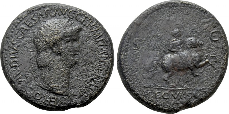 NERO (54-68). Sestertius. Rome, or possibly Balkan mint

Obv: NERO CLAVDIVS CA...