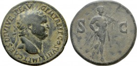 TITUS (79-81). Sestertius. Uncertain mint in the Balkans