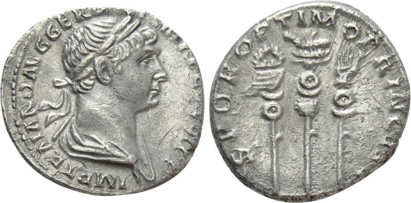 TRAJAN (98-117). Denarius. Rome

Obv: IMP TRAIANO AVG GER DAC P M TR P COS VI ...