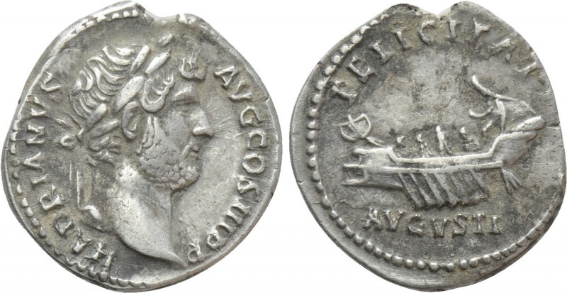 HADRIAN (117-138). Denarius. Rome

Obv: HADRIANVS AVG COS III P P. Laureate he...