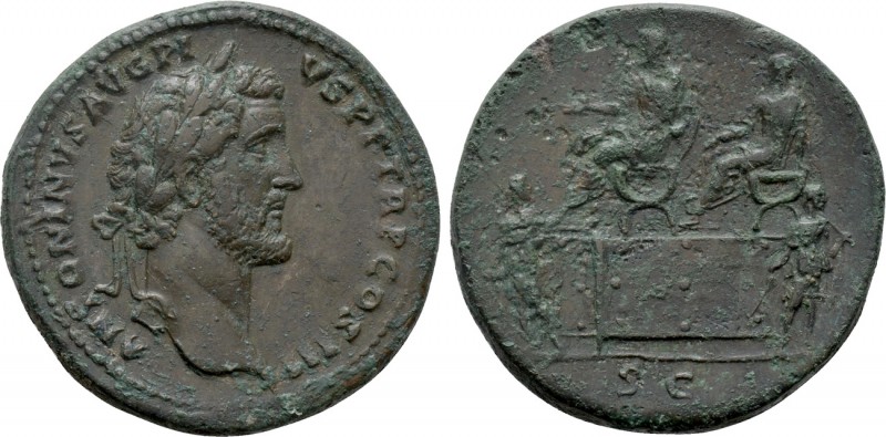 ANTONINUS PIUS (138-161). Sestertius. Rome

Obv: ANTONINVS AVG PIVS P P TR P C...