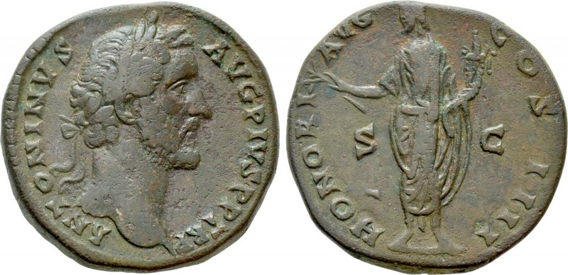 ANTONINUS PIUS (138-161). Sestertius. Rome

Obv: ANTONINVS AVG PIVS P P TR P. ...