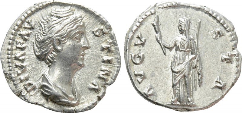 DIVA FAUSTINA I (Died 140/1). Denarius. Rome

Obv: DIVA FAVSTINA. Draped bust ...