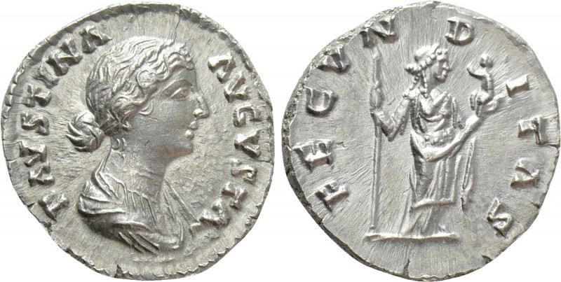 FAUSTINA II (Augusta, 147-175). Denarius. Rome

Obv: FAVSTINA AVGVSTA. Draped ...