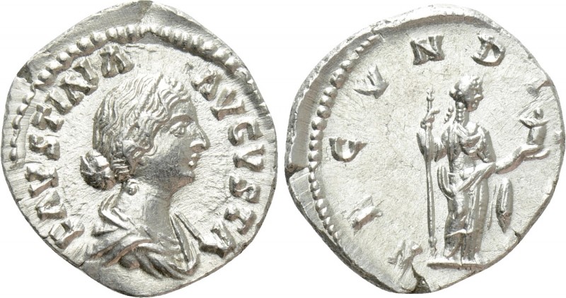 FAUSTINA II (Augusta, 147-175). Denarius. Rome

Obv: FAVSTINA AVGVSTA. Draped ...