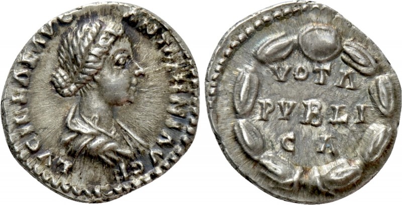 LUCILLA (Augusta, 164-182). Denarius. Rome

Obv: LVCILLAE AVG ANTONINI AVG F. ...