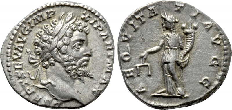 SEPTIMIUS SEVERUS (193-211). Denarius. Rome

Obv: L SEPT SEV AVG IMP XI PART M...
