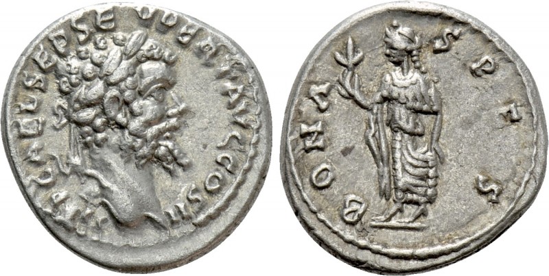 SEPTIMIUS SEVERUS (193-211). Denarius. Emesa

Obv: IMP CAE L SEP SEV PERT AVG ...