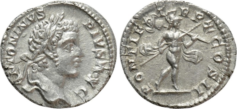 CARACALLA (198-217). Denarius. Rome

Obv: ANTONINVS PIVS AVG. Laureate head ri...