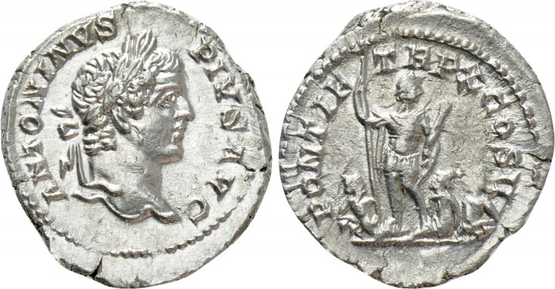 CARACALLA (198-217). Denarius. Rome

Obv: ANTONINVS PIVS AVG. Laureate head ri...