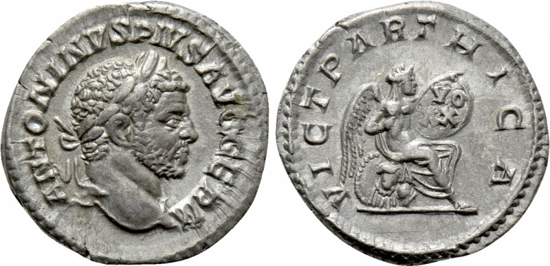 CARACALLA (198-217). Denarius. Rome

Obv: ANTONINVS PIVS AVG GERM. Laureate he...