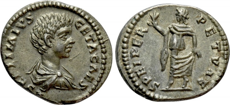 GETA (209-211). Denarius. Laodicea ad Mare

Obv: L SEPTIMIVS GETA CAES. Bare-h...