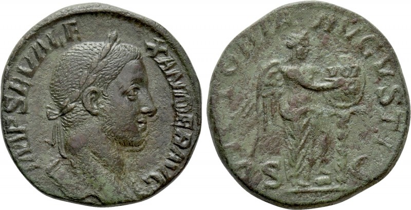SEVERUS ALEXANDER (222-235). Sestertius. Rome

Obv: IMP SEV ALEXANDER AVG. Lau...