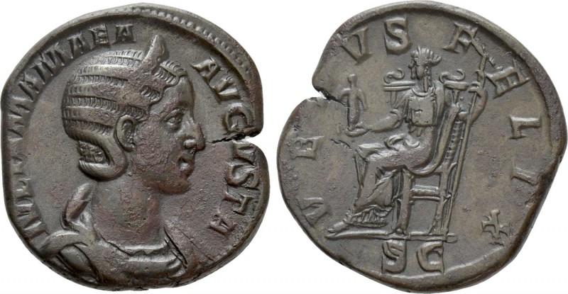 JULIA MAMAEA (Augusta, 222-235). Sestertius. Rome

Obv: IVLIA MAMAEA AVGVSTA. ...