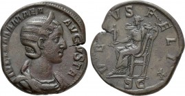 JULIA MAMAEA (Augusta, 222-235). Sestertius. Rome