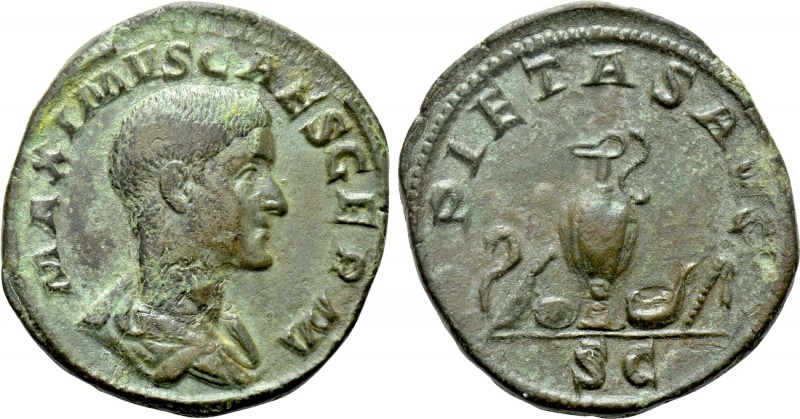 MAXIMUS (Caesar, 235-238). Sestertius. Rome

Obv: MAXIMVS CAES GERM. Bare-head...