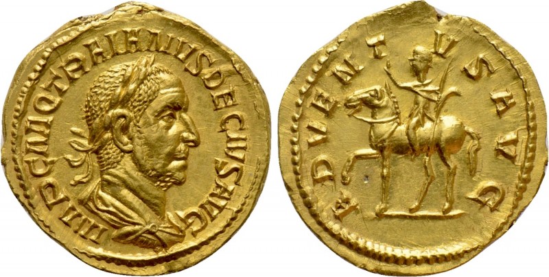 TRAJANUS DECIUS (249-251). GOLD Aureus. Rome

Obv: IMP C M Q TRAIANVS DECIVS A...