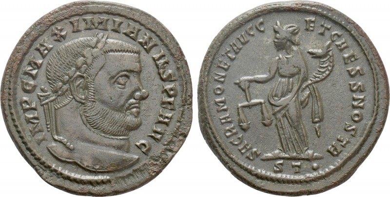 MAXIMIANUS HERCULIUS (286-305). Follis. Ticinum

Obv: IMP C MAXIMIANVS P F AVG...