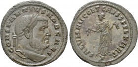 CONSTANTIUS I (Caesar, 293-305). Follis. Carthage